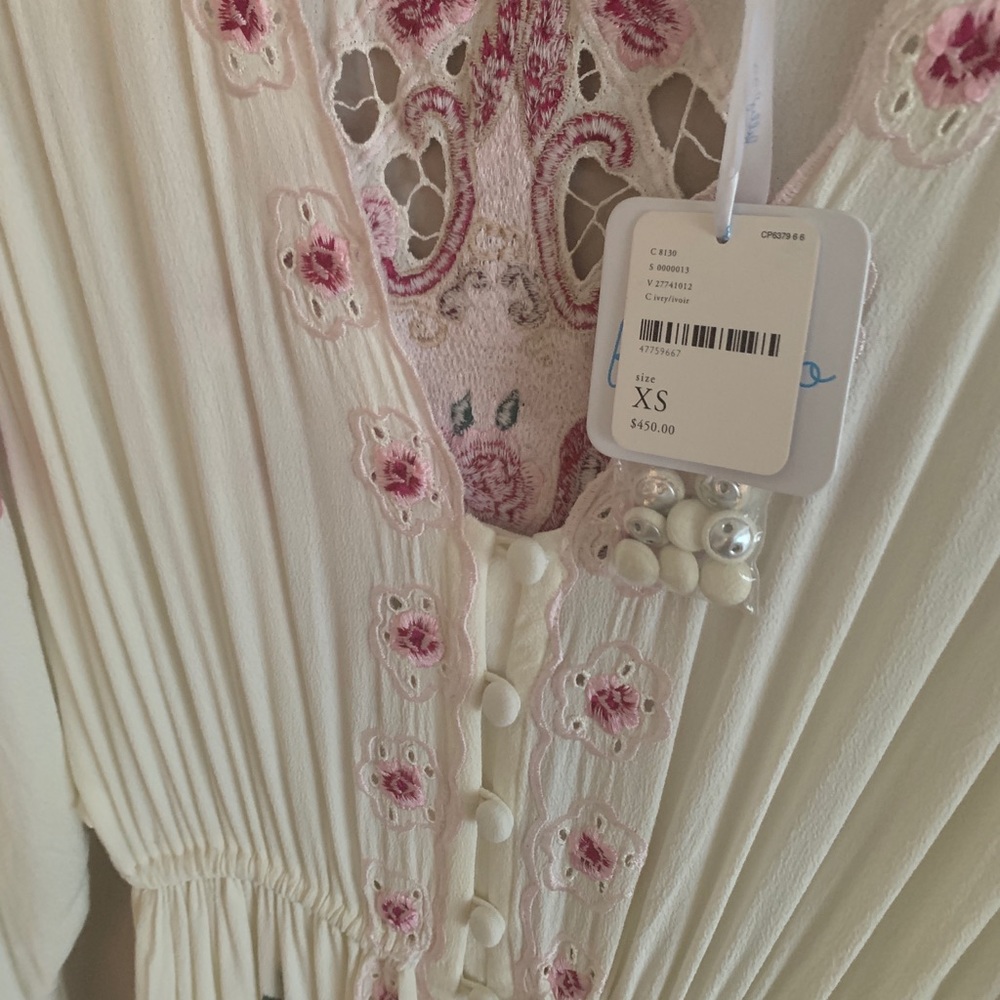 Free people Balloon Rouge Duster Maxi Dress